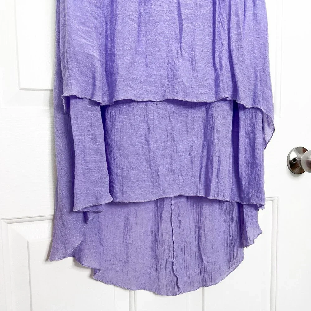 Lavender Crochet Detail High Low Dress - Picture 6 of 6